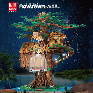 MOULD KING 16033 Tree House With Light with 3958 Pieces