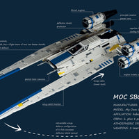 MOULD KING 21016 Rebel U Wing Fighter by Mirko Soppelsa with 3300 Pieces