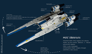 MOULD KING 21016 Rebel U Wing Fighter by Mirko Soppelsa with 3300 Pieces