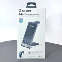 sky Maxguard MW08 3 in 1 15W Wireless Charger (For apple watch and IOS & android system phone)
