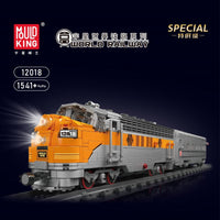 MOULD KING 12018 USA EMD F7 WP Diesel Locomotive With Motor with 1541 Pieces
