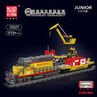 MOULD KING 12027 EMD SD40-2 Diesel Locomotive With Motor with 1170 Pieces
