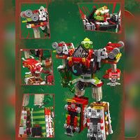 MOULD KING 12028 Christmas Train Transformer Robot with 1522 Pieces
