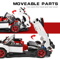 MOULD KING 13105 MOC-22208 Pagani Zonda Cinque Roadster 1:16 with 960 Pieces
