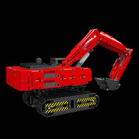 MOULD KING 15062 Motor Red Mechanical Digger with 1500 Pieces
