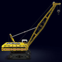 MOULD KING 15069 Motor Yellow Crawler Crane with 1292 Pieces
