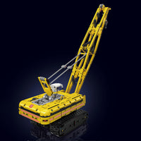 MOULD KING 15069 Motor Yellow Crawler Crane with 1292 Pieces
