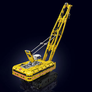 MOULD KING 15069 Motor Yellow Crawler Crane with 1292 Pieces