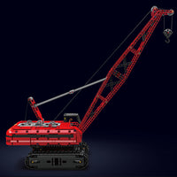 MOULD KING 15070 Motor Red Crawler Crane with 1292 Pieces
