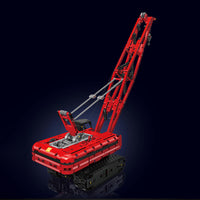 MOULD KING 15070 Motor Red Crawler Crane with 1292 Pieces
