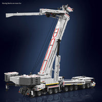 MOULD KING 17007 White Liebherr LTM 11200 Remote Controlled Crane With Motor with 8506 Pieces
