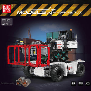 MOULD KING 17029 Motor White Container Truck with 4878 Pieces