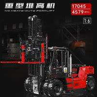 MOULD KING 17045 Red Heavy Duty Stacker With Motor with 4579 Pieces
