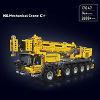 MOULD KING 17047 Mechanical Crane C+ With Motor with 2688 Pieces
