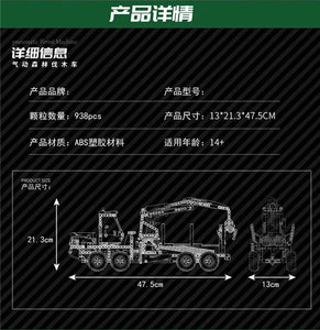 Mould King 19006 RC Pneumatic Forest Machine with 938 pieces