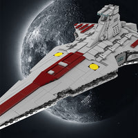 MOULD KING 21074 The Republic Attacked The Cruiser with 1320 Pieces
