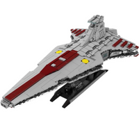 MOULD KING 21074 The Republic Attacked The Cruiser with 1320 Pieces
