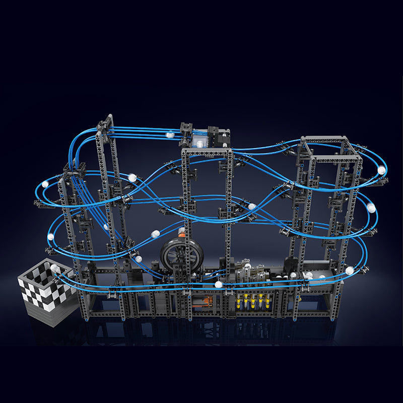 Mould King 26002 Great Ball Contraption: Marble Run with 2438