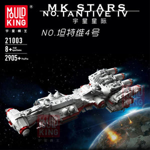 MOULD KING 21003 MOC-10308 Mortesv’s CR-90 Corellian Corvette – Blockade Runner (Tantive IV) with 3013 Pieces