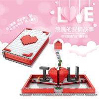 MOULD KING 10008 MOC-22083 Romantic love story confession book with 758 Pieces
