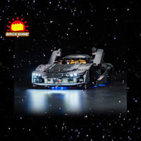 Brick Shine - Light Kit for LEGO® Koenigsess jesko Absalut Grey Hypercar 42173