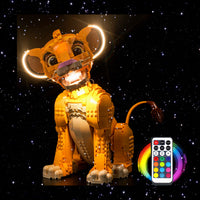 Brick Shine -  Light Kit for LEGO® Young Simba the lion king 43247