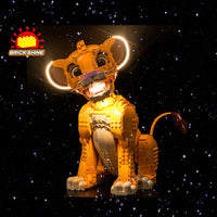 Brick Shine -  Light Kit for LEGO® Young Simba the lion king 43247