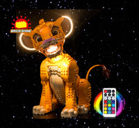 Brick Shine -  Light Kit for LEGO® Young Simba the lion king 43247
