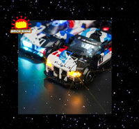 Brick Shine - Light Kit for LEGO® BU M4 GT3 & Eu M Hybrid v8 Race cars 76922
