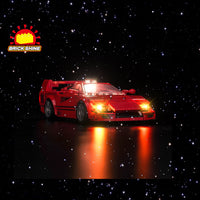 Brick Shine -  Light Kit for LEGO® Ferrari F40 Supercar 76934