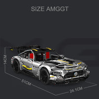 Mould King 13126 Black Plating Motor AMG GT R with 2872 Pieces
