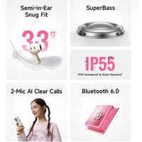 Baseus Bass BS2 Lite Wireless Earbuds
