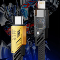 Transformers TF-A09 Braided Two-in-One Magnetic Charging Cable
