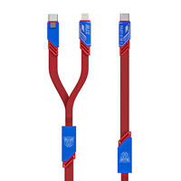 Transformers TF-A09 Braided Two-in-One Magnetic Charging Cable
