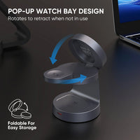 REDEFYNE Qi2.2 25W 3-IN-1 Foldable Magnetic Wireless Charger (with 45W USB-C Charger Plug & 1M USB-C Cable) (Compatible with Apple Watch)
