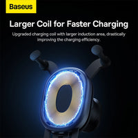 Baseus Stable Gravitational Wireless Charging Car Mount Pro 15W (Air Outlet Version)-Black
