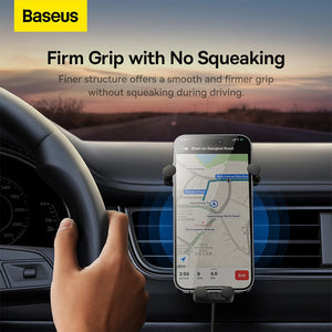 Baseus Stable Gravitational Wireless Charging Car Mount Pro 15W (Air Outlet Version)-Black