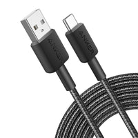 Anker 322 USB-A to USB-C Cable (6ft Braided)-Black
