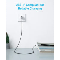 Anker 322 USB-A to USB-C Cable (6ft Braided)-Black
