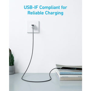 Anker 322 USB-A to USB-C Cable (6ft Braided)-Black