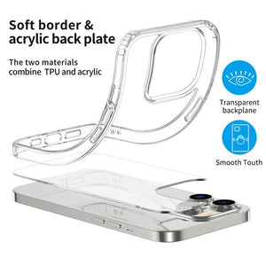 High Quality Acrylic + TPU Hybrid Transparent Case