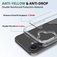 iPhone 17 High Quality Acrylic + TPU Hybrid Transparent Case Cover