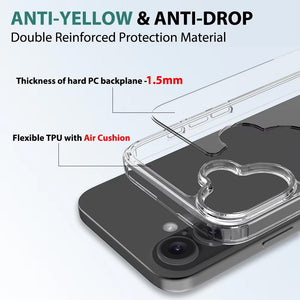 iPhone 17 High Quality Acrylic + TPU Hybrid Transparent Case Cover