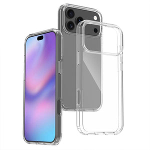 iPhone 17 Pro Max High Quality Acrylic + TPU Hybrid Transparent Case Cover