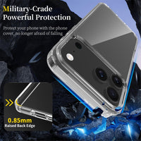 iPhone 17 Pro Max High Quality Acrylic + TPU Hybrid Transparent Case Cover
