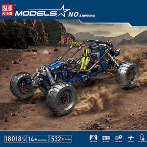 MOULD KING 18018S Blue Lightning Buggy With Motor with 532 Pieces