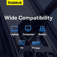 Baseus High Speed CAT5 Gigabit Ethernet Cable (Round Cable) 5m-Cluster Black
