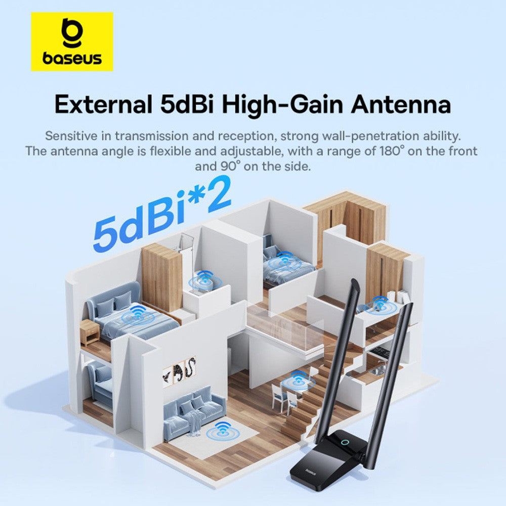 Baseus FastJoy Series WiFi Adapter 1300Mbps description image