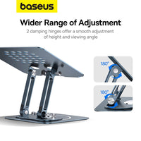 Baseus UltraStable Pro Series Rotatable and Foldable Laptop Stand-Space Gray
