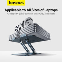 Baseus UltraStable Pro Series Rotatable and Foldable Laptop Stand-Space Gray
